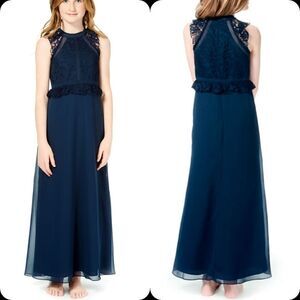 Bari Jay wine color JUNIOR BRIDESMAID dress